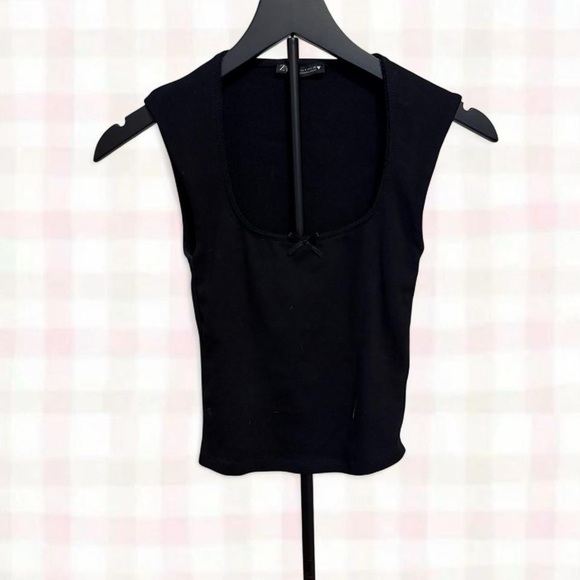 Zara Black Ribbed Knitwear - Picture 1 of 5